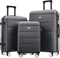 Merax Luggage Sets of 3 Piece Carry on Suitcase Airline Approved, Hardcase by Merax