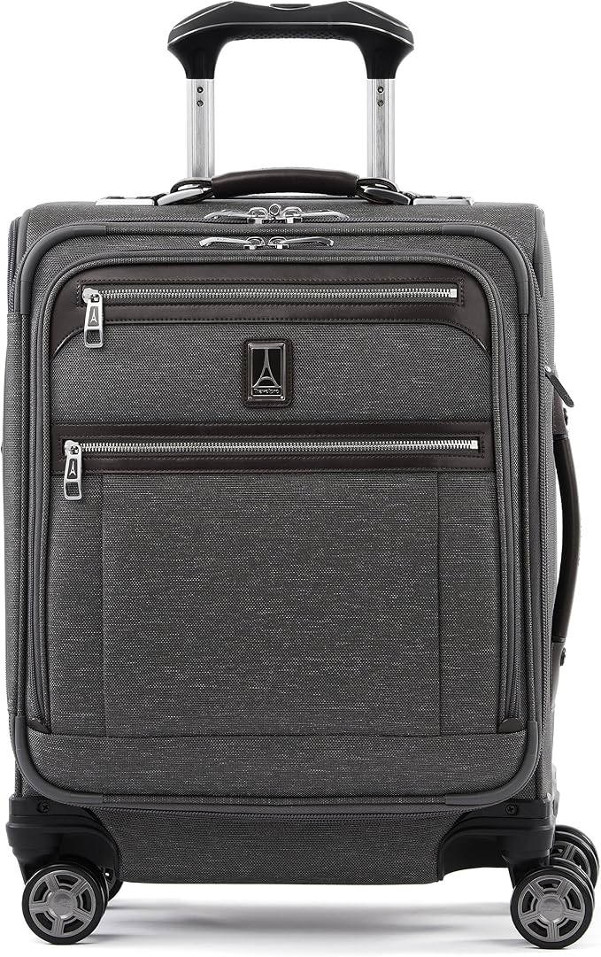Travelpro Platinum Elite Softside Expandable Carry on Luggage, 8 Wheel Spinner by Travelpro