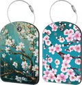 Blossoming Almond Tree Luggage Tag by iapodiad