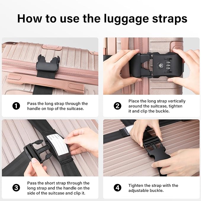 Luggage Straps, TSA Approved Luggage Strap Belt - Image 7