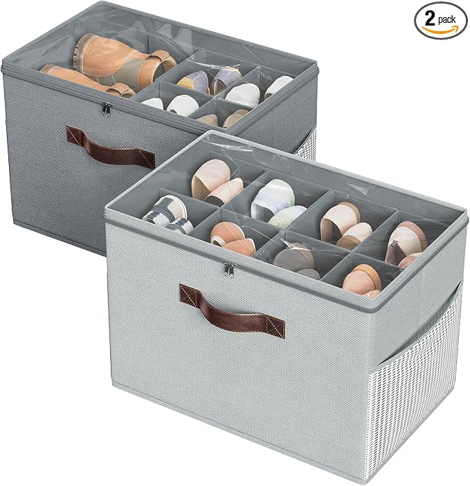 Budding Joy 2 Pack Shoe Organizer by BuddingJoy-BuildaJoyfulLifeforYou