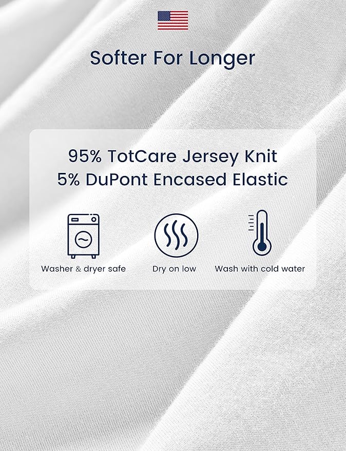 TotAha Premium Stretchy Crib Sheets-Hypoallergenic, Silky Comfort, Buttery Soft - Image 5