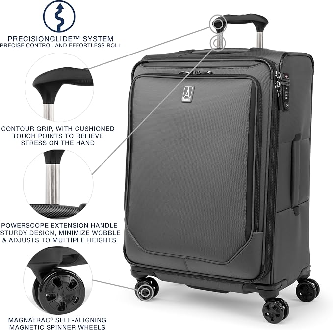 Travelpro Crew Classic Lightweight Softside Expandable Checked Luggage - Image 3
