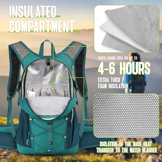 N NEVO RHINO Hydration Backpack, 18L Multipurpose Hiking Backpack - Image 2