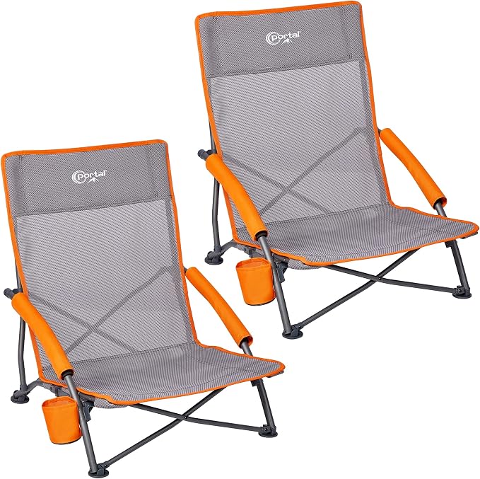PORTAL Beach Chairs for Adults Camping Low Lightweight Portable Chair - Image 10
