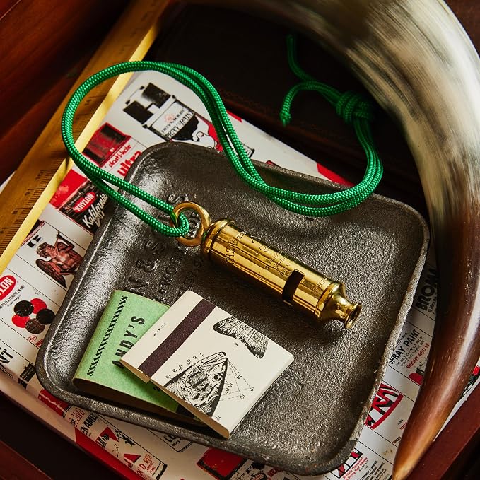 Brass Whistle with Keychain Ring - Image 6