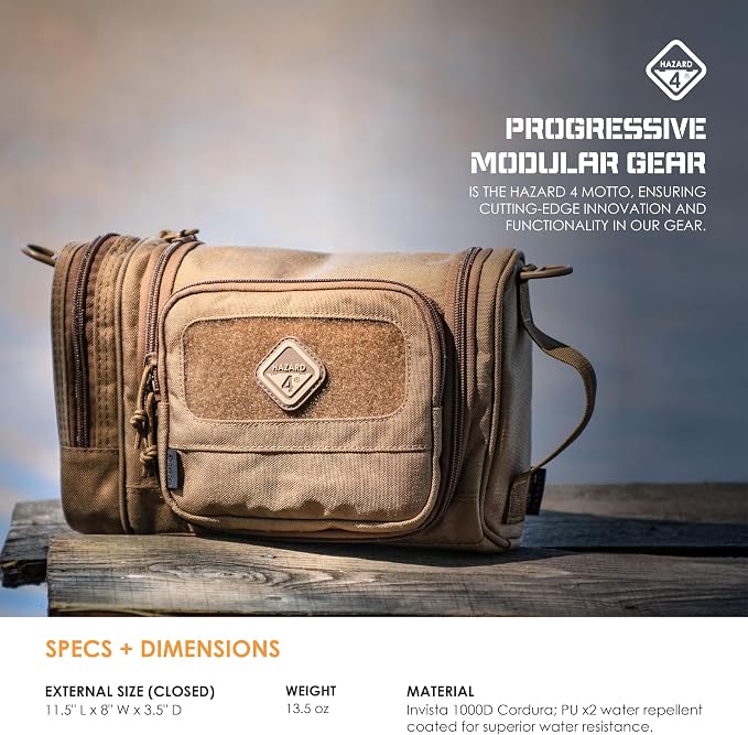 HAZARD 4 Reveille: Rugged Grooming Kit/Heavy-Duty Toiletry Bag - Image 7