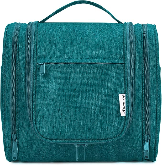 Narwey Hanging Toiletry Bag for Women Travel Makeup Bag Organizer Toiletries - Image 2