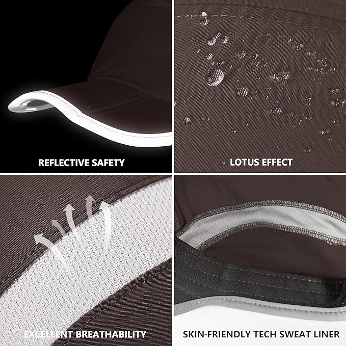 GADIEMKENSD Reflective Folding Outdoor Hat Unstructured Design UPF 50+ Sun - Image 6