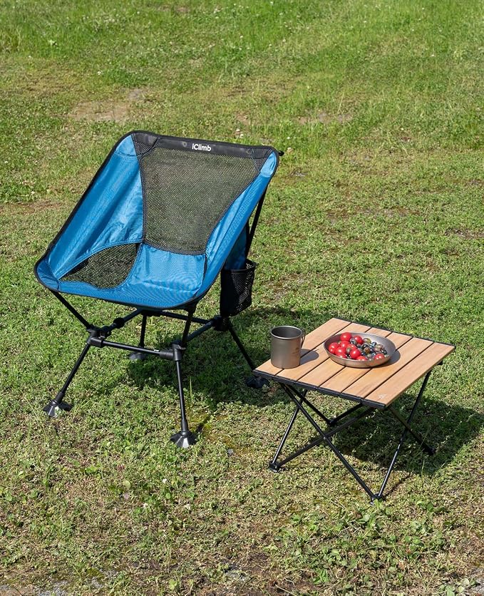 iClimb Ultralight Compact Camping Folding Beach Chair - Image 5