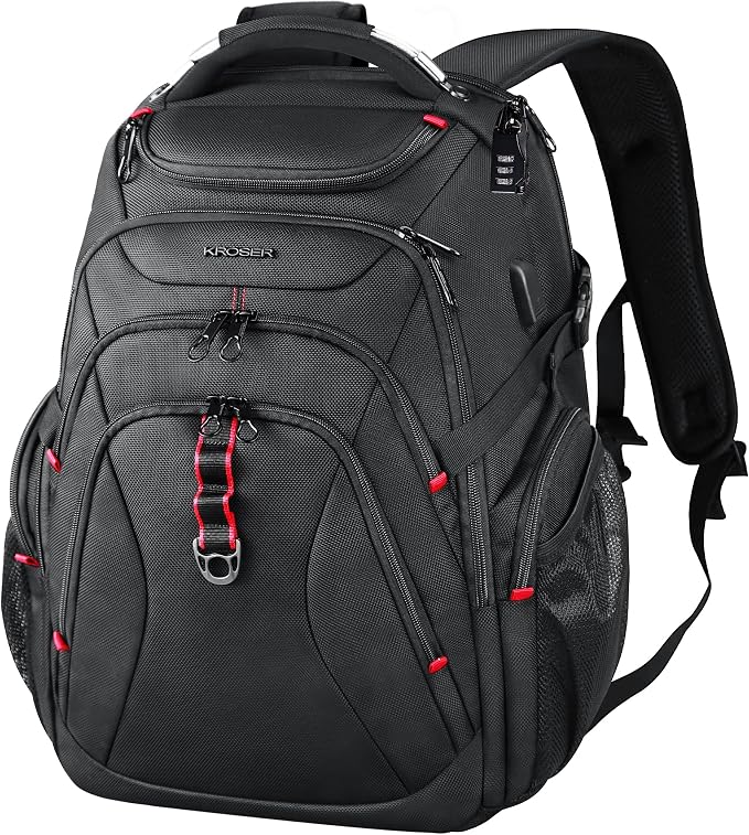 KROSER Travel Laptop Backpack 17.3 Inch XL Computer Backpack by KROSER