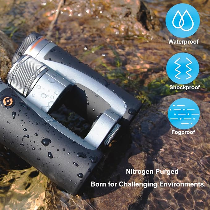 12x32 Compact Binoculars for Adults High Powered, Bak-4 Prism, Easy Focuse - Image 4