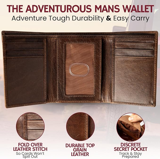 BULL GUARD Leather Trifold Wallets - Image 3