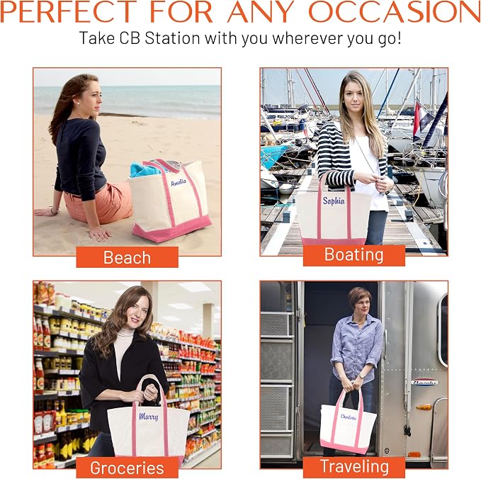 CB STATION Medium Classic Canvas Tote Bag - Image 7