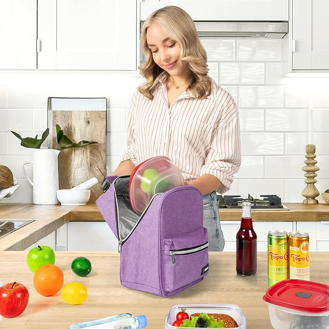 opux Lunch Box for Girls Boys Kids, Insulated Leakproof Lunch Bag, Reusable - Image 3