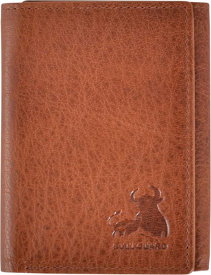 BULL GUARD Leather Trifold Wallets by BullGuard