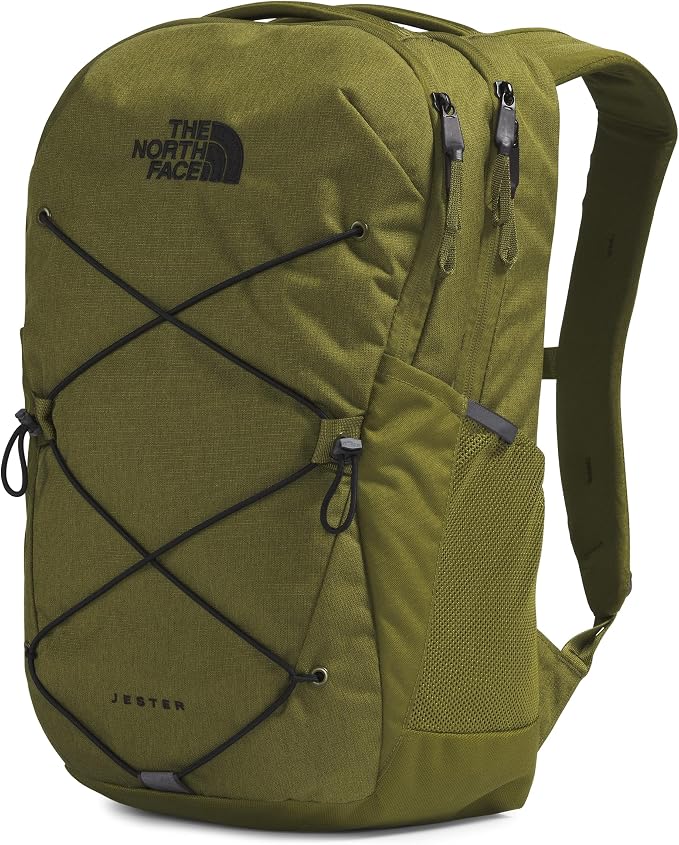 The North Face Jester Everyday Laptop Backpack, Forest Olive Light Heather/TNF - Image 2