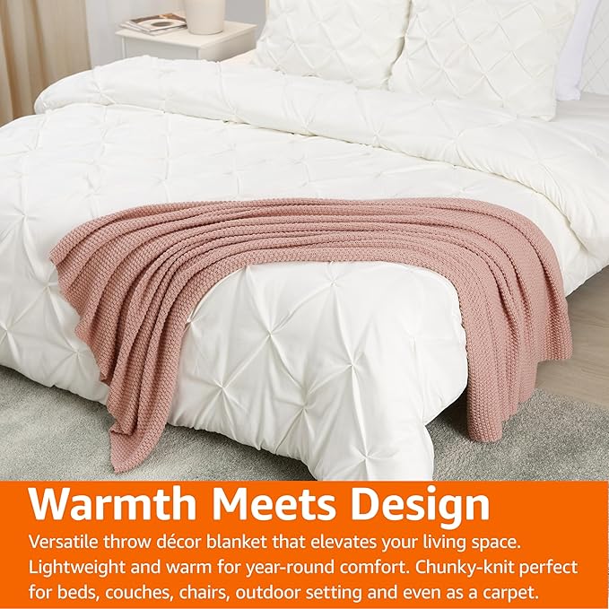 Amazon Basics Chunky Cable Knit Throw Blanket - Image 7