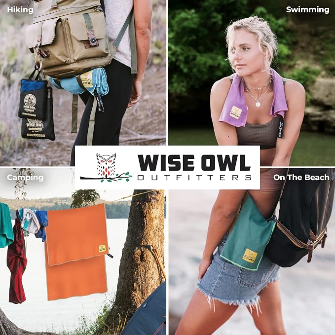 Wise Owl Outfitters Microfiber Camping Towel - Image 7
