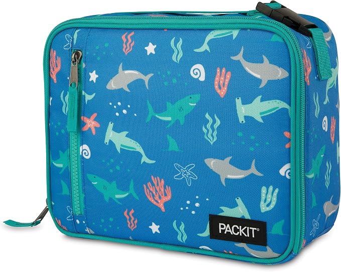 PackIt Freezable Classic Lunch Box, Sea Shark, Built - Image 7