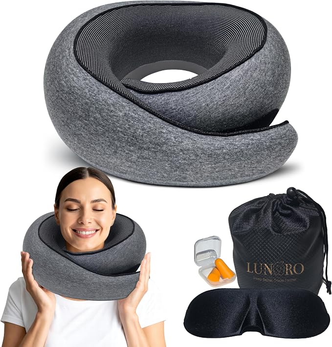 Upgraded Memory Foam Travel Neck Pillow - Image 8