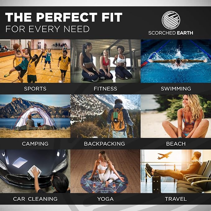 ScorchedEarth Microfiber Travel & Sports Towel Set - Image 6