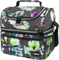 OPUX Lunch Box For Women, Insulated Large Lunch Bag Adult Work, Double Decker by OPUX