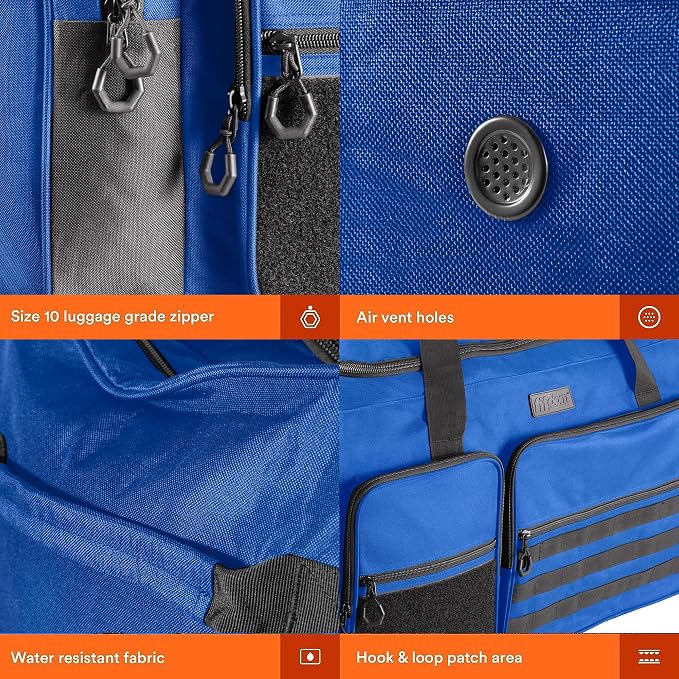 Fitdom 130L 36" Heavy Duty Extra Large Sports Gym Equipment Travel Duffle Bag - Image 5