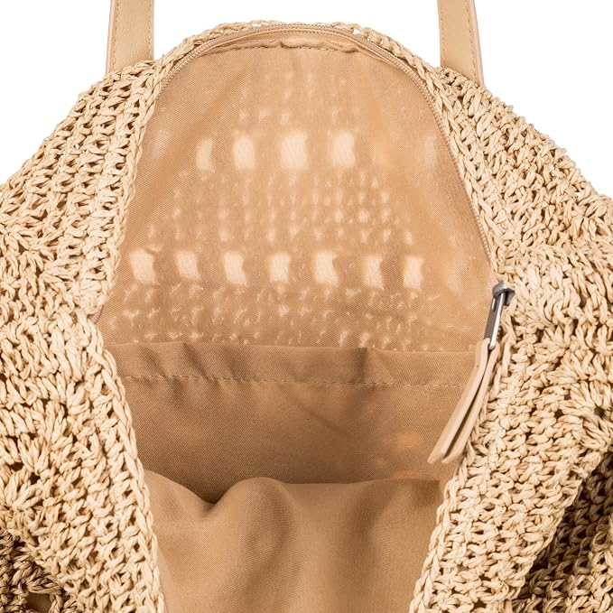 Roxy Women's Beach Tote Bag | Travel | Vacation | Straw | Lightweight | - Image 5