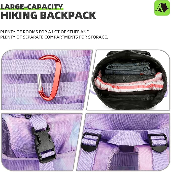 King'sGuard 70L Camping Hiking Backpack Tactical Backpack Military Molle - Image 6
