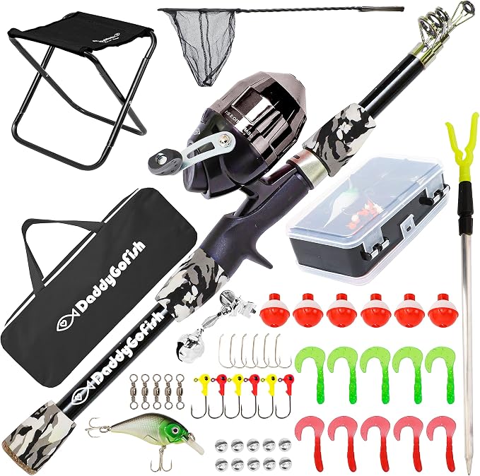 DaddyGoFish Kids Fishing Pole by DaddyGoFish