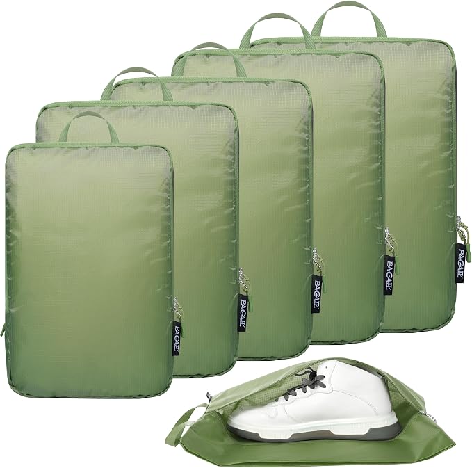 BAGAIL 6 Set Ultralight Compression Packing Cubes Packing Organizer by BAGAIL