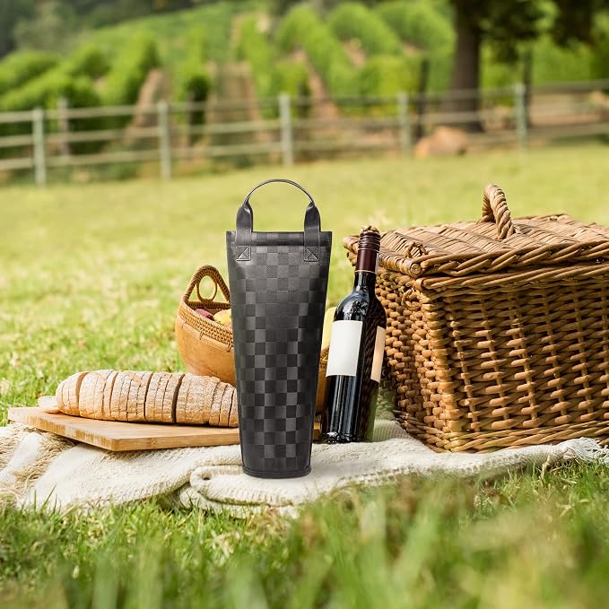 Tirrinia Single Wine Carrier Tote, Insulated Wine Cooler Bag - Image 6