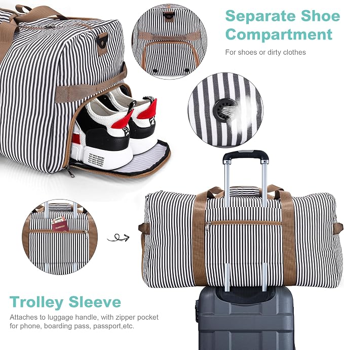 100L Duffle Bag for Travel, Large Foldable Waterproof Travel Duffel Bags - Image 5