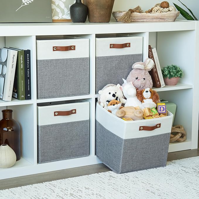 OrganiHaus 12x12 Fabric Storage Bins - Image 3
