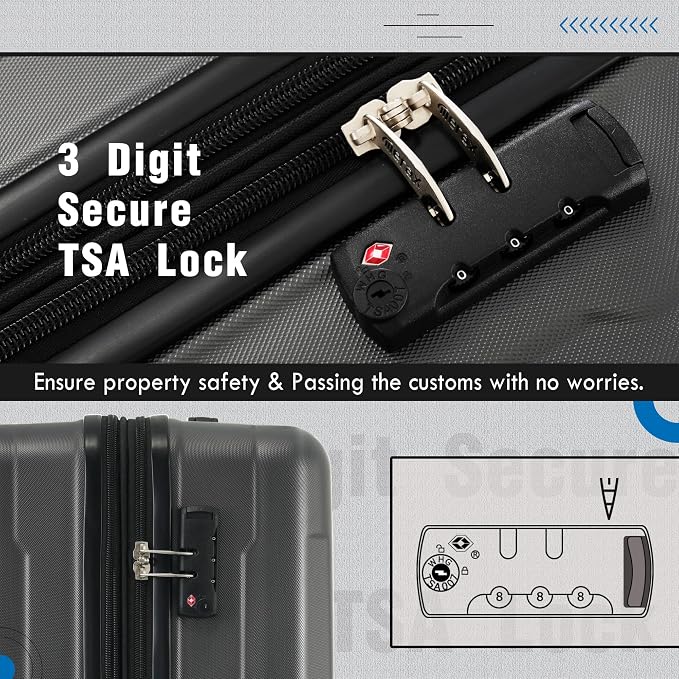 Merax Luggage Set 2 Piece Suitcase Sets - Image 7
