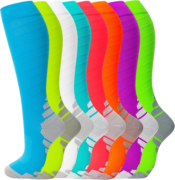 fenglaoda 8 Pairs Compression Socks by fenglaoda