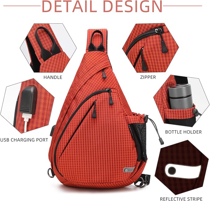 Water-Proof Sling bag/Crossbody Backpack/Shoulder Bag - Image 4