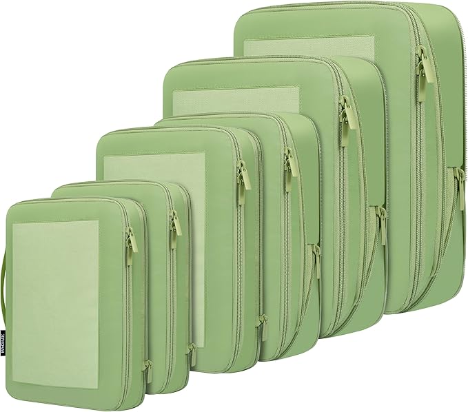BAGAIL 4 Set/6 Set/8 Set Compression Packing Cubes Travel Accessories by BAGAIL
