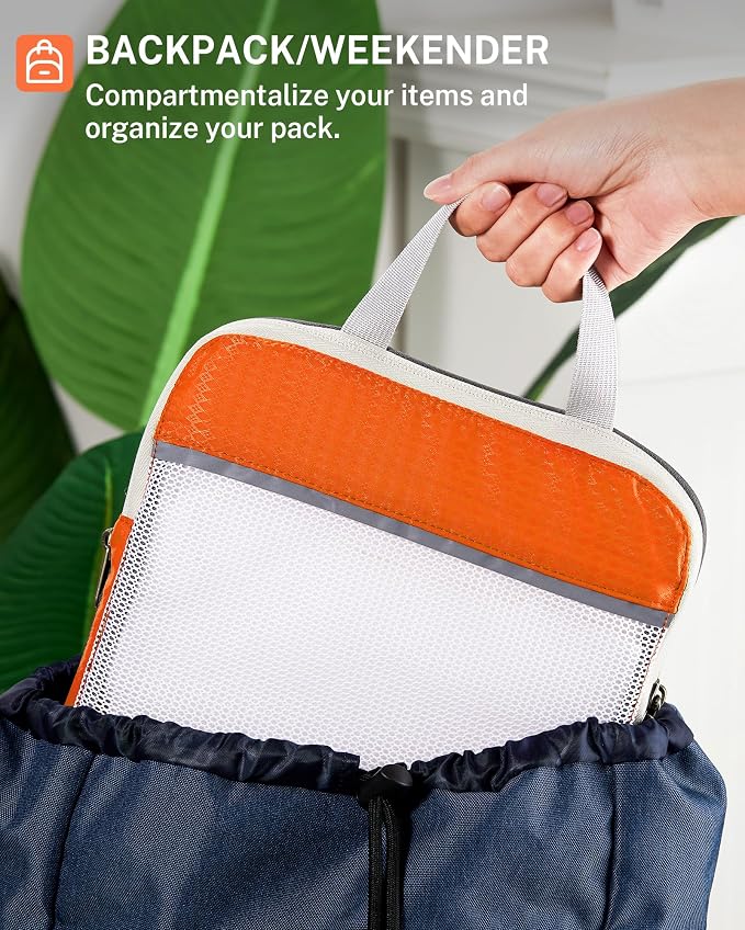 Compression Packing Cubes, Gonex Extensible Storage Mesh Bags Organizers - Image 6