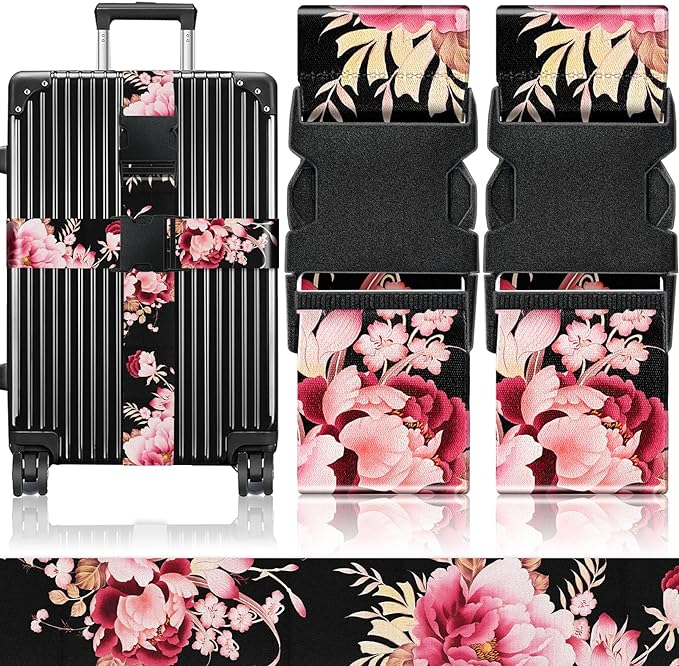 Slohif Luggage Straps for Suitcases Travel Belt Accessories Luggage Connector by Slohif