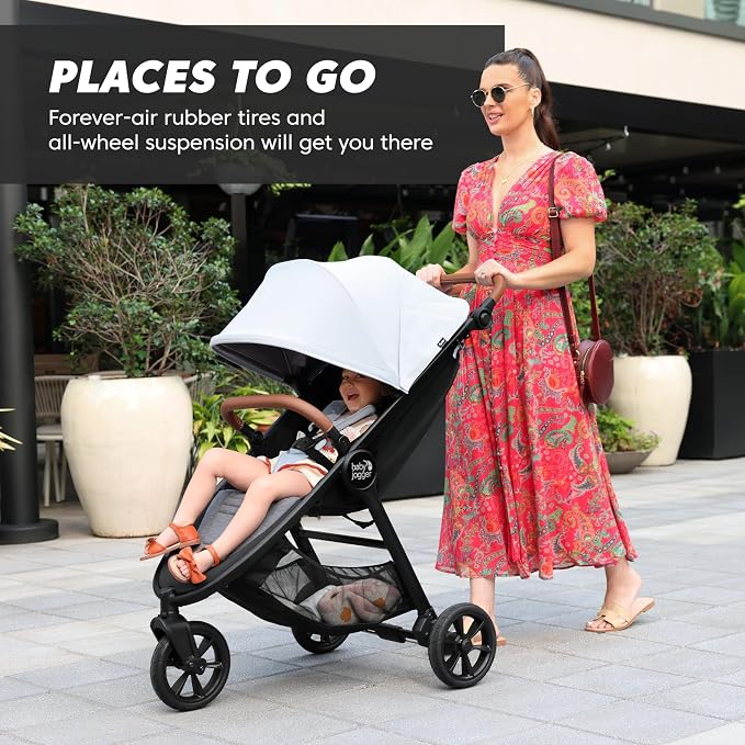 Baby Jogger City Mini GT2 Single Stroller Eco-Friendly Series Slate Fog - Image 2
