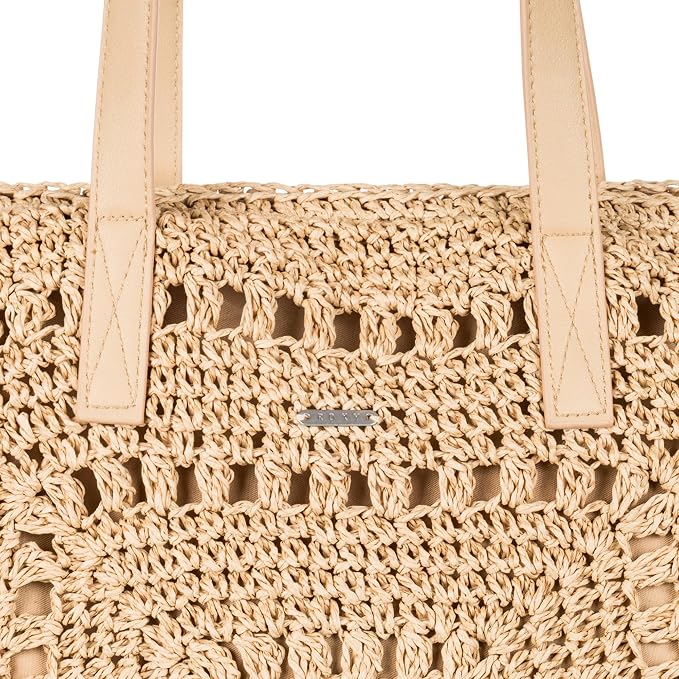 Roxy Women's Beach Tote Bag | Travel | Vacation | Straw | Lightweight | - Image 4
