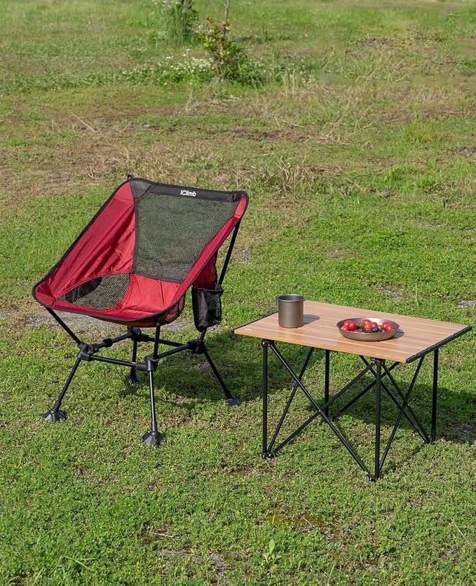iClimb Ultralight Compact Camping Folding Beach Chair - Image 5