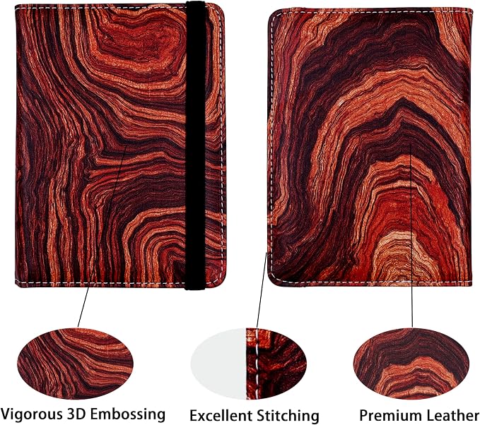 Passport Holder for Women and Men PU Leather Passport Cover for Travel - Image 2