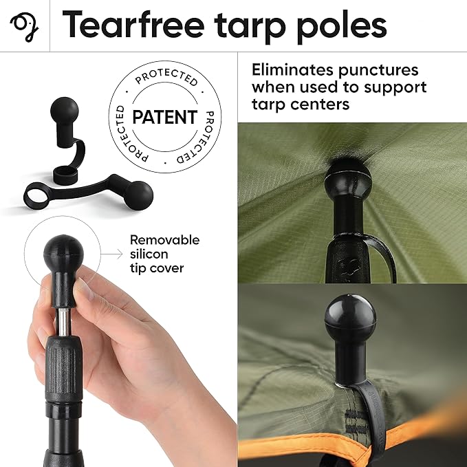 Green Elephant Camping Tarp Poles - Image 5