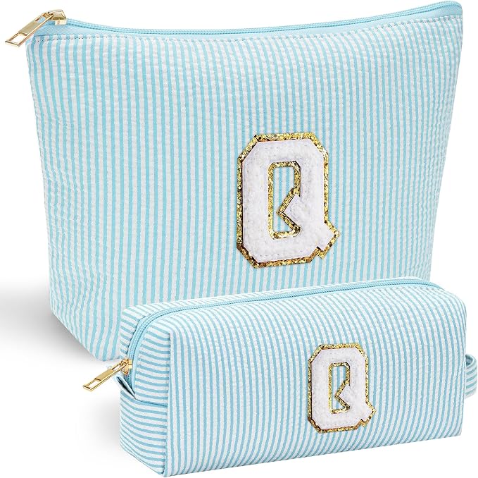 YOOLIFE Initial Makeup Bag for Women Girls by YOOLIFE