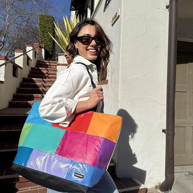 Rareform Large Zippered Blake Tote Bag | One-of-a-Kind, Water-Resistant - Image 4