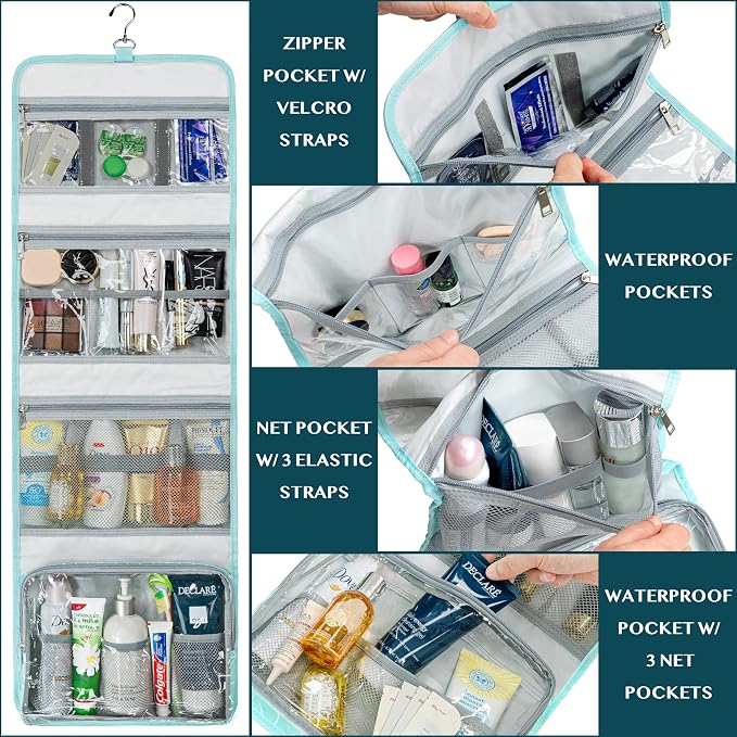 PAVILIA Travel Hanging Toiletry Bag - Image 9