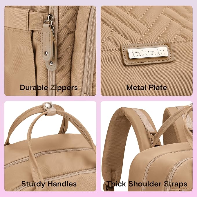 iniuniu Diaper Bag Backpack, 4 in 1 kit Large Unisex Baby Bags - Image 6